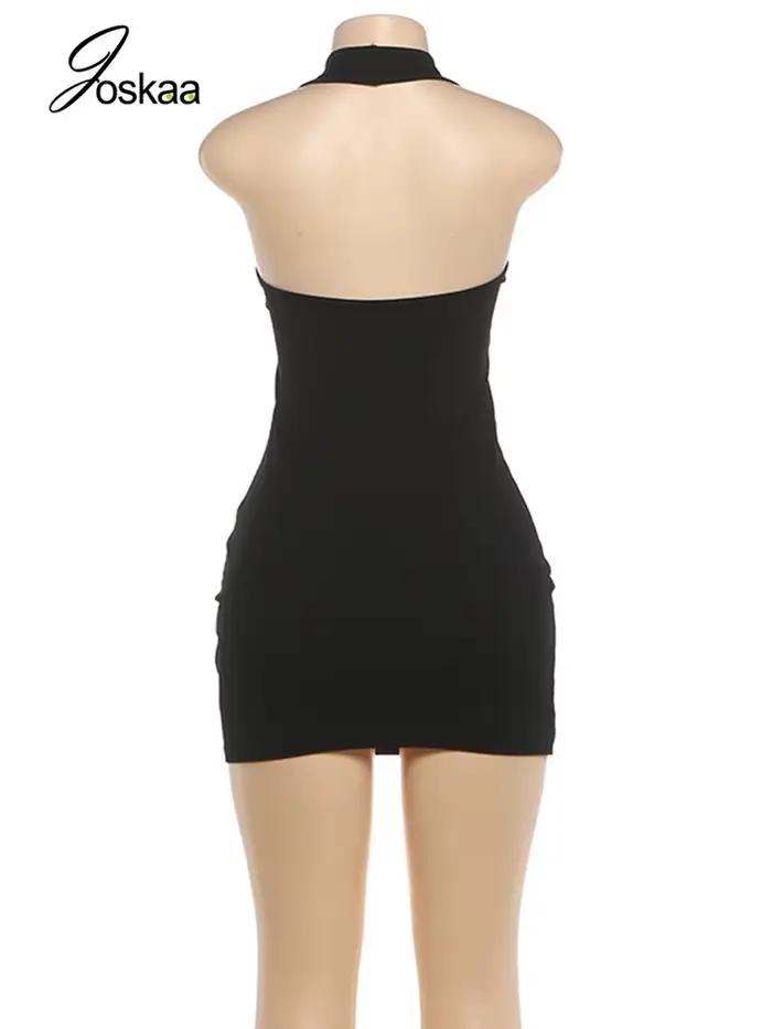 Sexy priliehavé mini šaty Joskaa s odhaleným chrbtom pre ženy