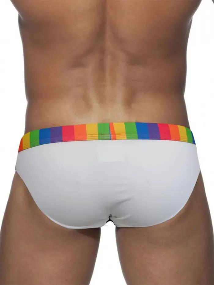 Maillots de bain hommes en polyester élasthanne avec motif pastille patchwork pour activités aquatiques sur la plage et en mer
