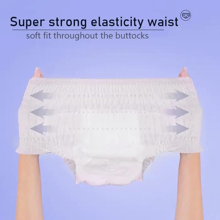 20 pièces = 2 paquets de pantalons menstruels jetables femmes serviette hygiénique grande taille culotte menstruelle étanche pantalons de couchage menstruels