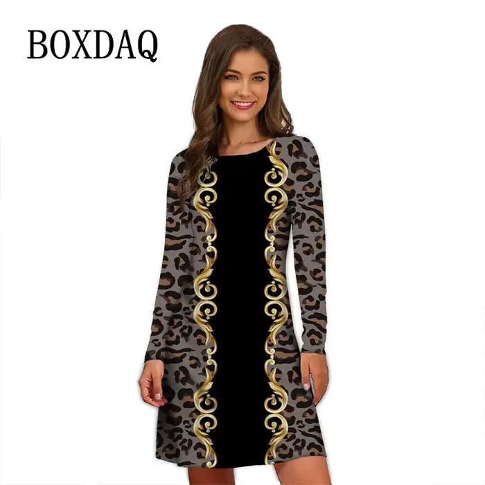 Elegantné leopardie šaty pre ženy