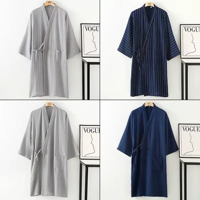 Tradičné japonské samurajské kimono z čistej bavlny pre mužov
