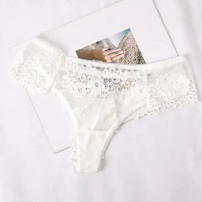 Nouvelles femmes Sexy dentelle culottes sous-vêtements Femme taille basse Culottes Femme Bragas Mujer coton entrejambe respirant dentelle Lingerie culotte