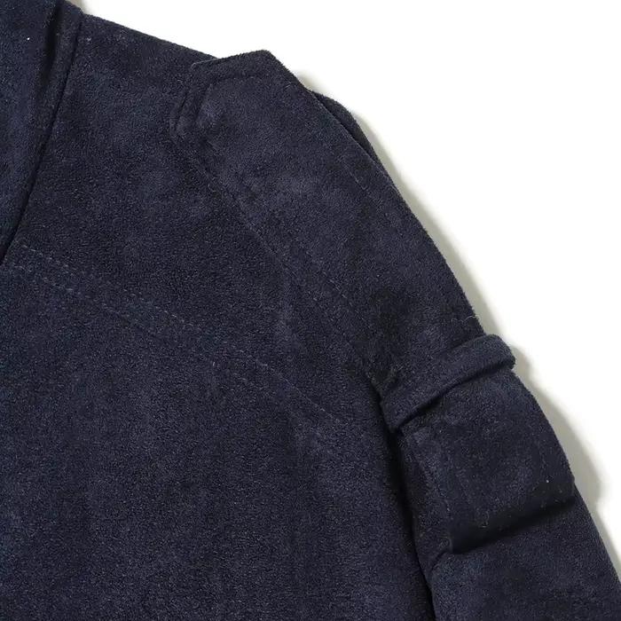 HXAO Nová semišová bunda pre ženy jeseň tmavosivá kaki Bomber