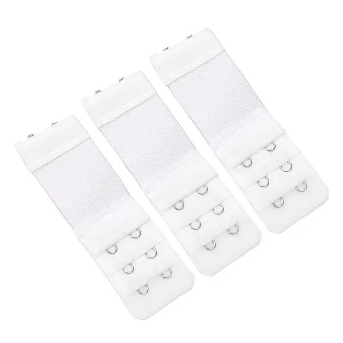 Extensions de soutien-gorge pour femmes, 3 pièces, accessoires de sous-vêtements, soutien-gorge élastique, extension allongée, boucle à 3 rangées, crochet réglable, bricolage intime