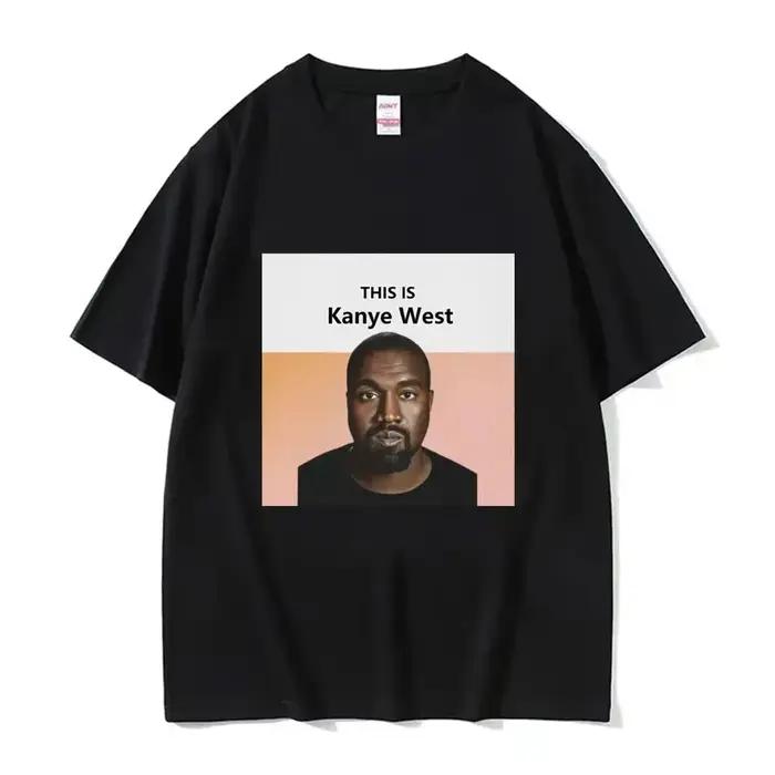 Vtipné Kanye West Meme Tričko pre mužov Vintage Hip Hop Rap Štýl