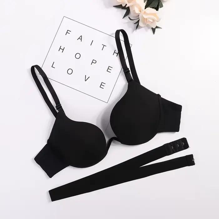 ECMLN-Soutien-gorge push-up dos nu en U pour femme, lingerie sexy, sous-vêtements féminins, coupe basse profonde, bralette respirante