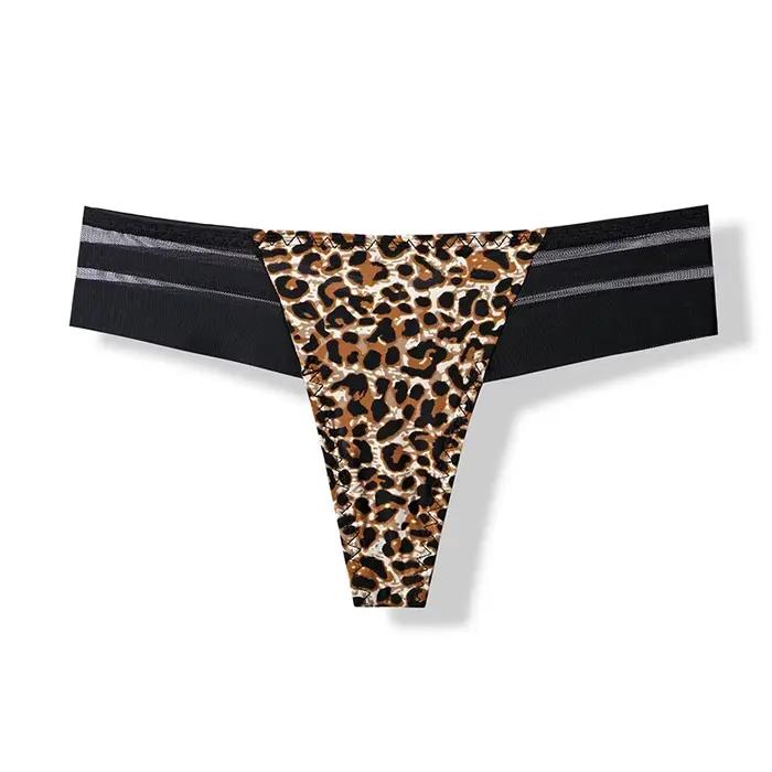 3 pièces culottes pour femmes sous-vêtements intimes tongs Lingerie Sexy sport femme Tanga pour femme glace soie culotte sans couture pour les femmes