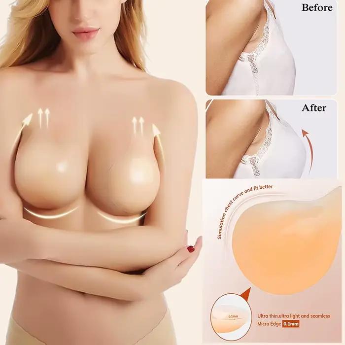 Samolepiaca push-up podprsenka bez ramienok a chrbta pre ženy