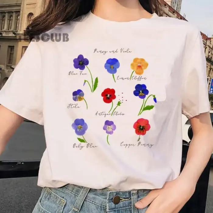 Botanická potlač tričko pre mužov a ženy