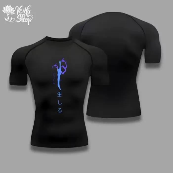 Jin Woo kompresné tričko do posilňovne Sung Jin Woo Solo Leveling Anime Muscleshirt športové oblečenie Igris