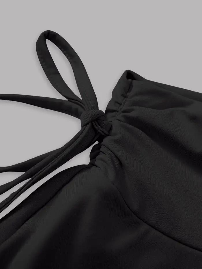 Robe femme junior décontractée polyester élasthanne coupe empire mini tricoté ocasions multiples