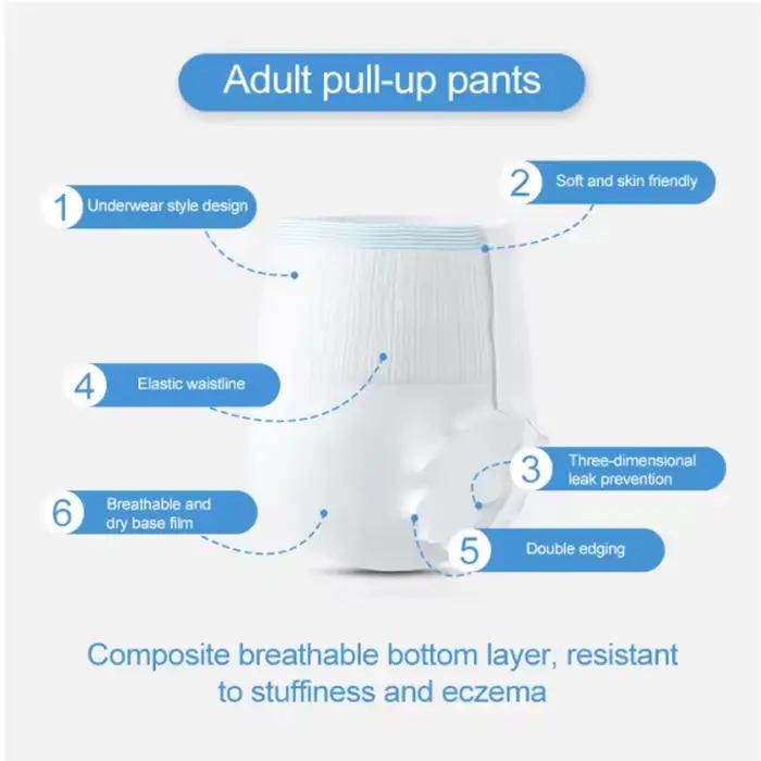 3 paquets = 30 pièces pantalons menstruels jetables femmes serviette hygiénique grande taille culotte menstruelle étanche pantalons de couchage menstruels