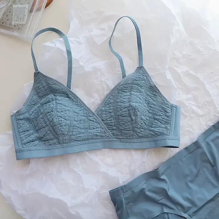 Soutien-gorge fin sans coussin de poitrine pour femme, lingerie en dentelle sexy, haut tubulaire à dos découpé, sous-vêtements pour femme, vêtements d'été, mode