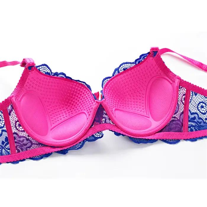 Soutien-gorge Sexy à armatures en dentelle, soutien-gorge Push Up légèrement rembourré pour femmes, T-Shirt de tous les jours, tailles confortables, bonnet 34-42A/B/C