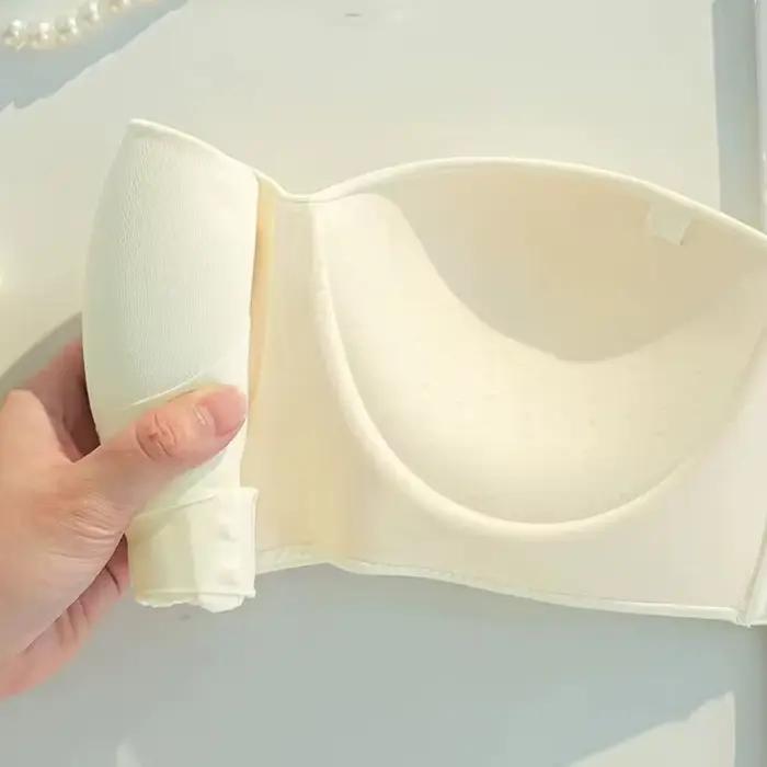 Gros seins sous-vêtements Lingerie Sexy S-Xl grande taille boucle avant sans couture une pièce soutien-gorge tasse Invisible soutien-gorge sans bretelles pour les femmes