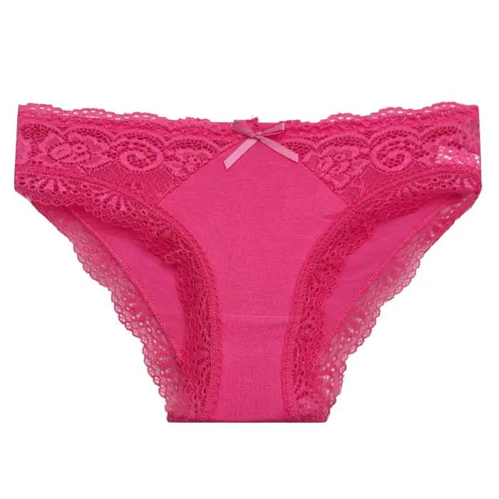 Slips en coton pour femmes, 5 pièces/ensemble, culottes en dentelle, culottes sans couture, Lingerie