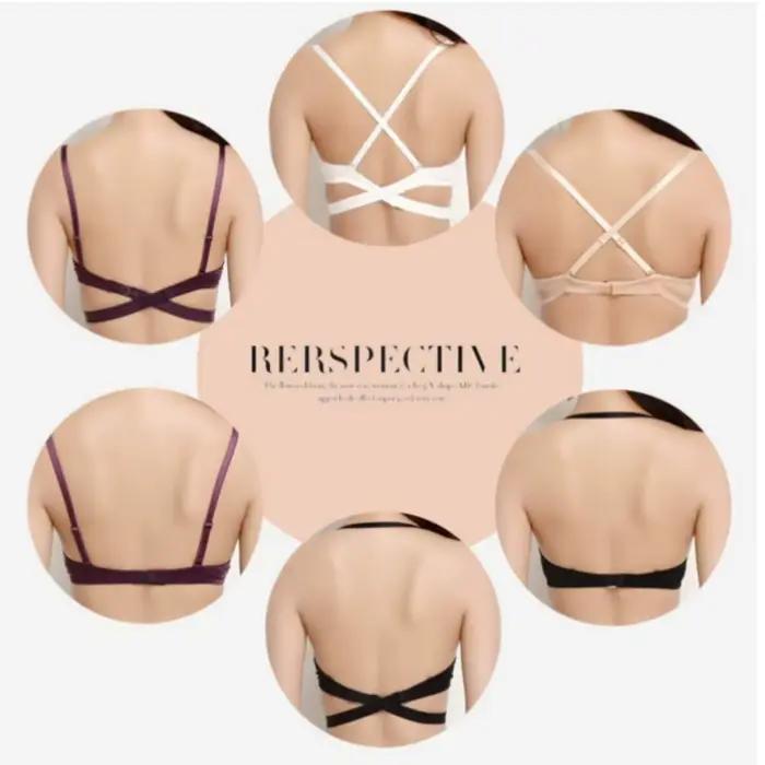 Soutien-gorge d'espacement en forme de U pour femmes, sous-vêtements fins et respirants, Push Up, dos nu, confortable, élégant, sans couture, Lingerie Bralette