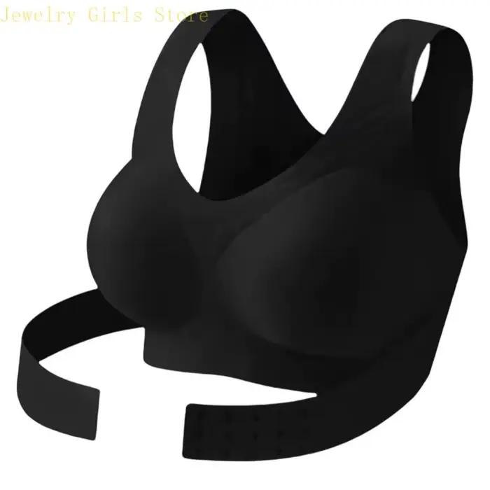 E56F soutien-gorge à fermeture frontale pour femmes, couverture complète, soutien du sans armatures, non rembourré