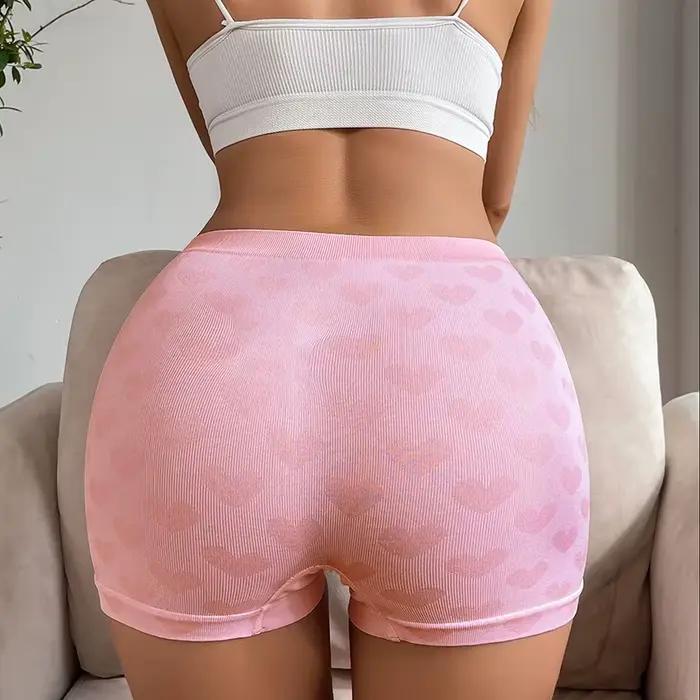Culotte sexy en bois pour femmes, sous-vêtements mignons, taille haute, confortable et respirante