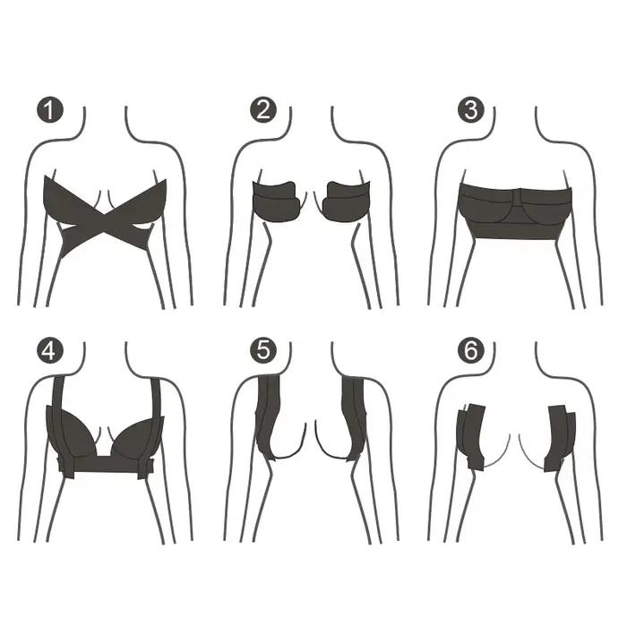 Soutien-gorge adhésif Invisible pour femmes, 10cm, bande de soutien-gorge, Push Up, collant, couverture de mamelon, accessoires intimes ﻿