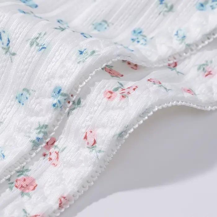Dámske nohavičky priedušné kvety jemné Sexy Lingerie roztomilé ženské slipy módne pohodlné pruhované šortky špeciálna ponuka