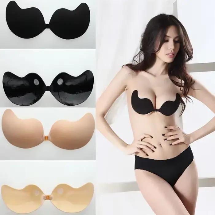 Ženy lepiace push up podprsenky bez ramienok