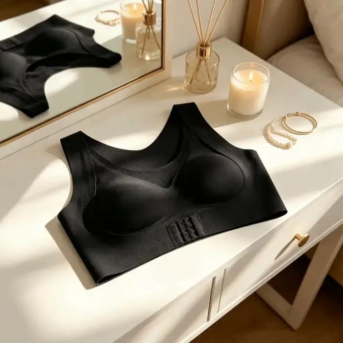 Soutien-gorge correcteur de posture à fermeture avant, dos croisé, sans armatures, antichoc, push-up, 2 en 1, soutien-gorge de sport pour femme