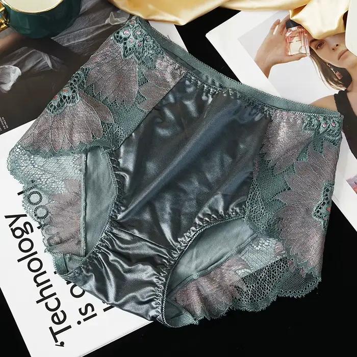 Style français Sexy femmes sous-vêtements de haute qualité luxe dentelle dames culottes sans couture taille moyenne femme slips Lingerie intimes