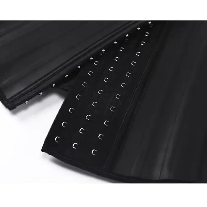 Corset de sport et fitness en latex, gaine amincissante pour le ventre, ceinture en caoutchouc à surface plate, vêtement sculptant le corps, 25 baleines en acier, sous-vêtements homme femme