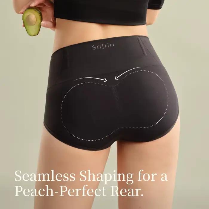 SUJIIN femmes taille moyenne culotte haute élasticité confortable doux pour la peau culotte sans couture No Show sous-vêtements femme XN025