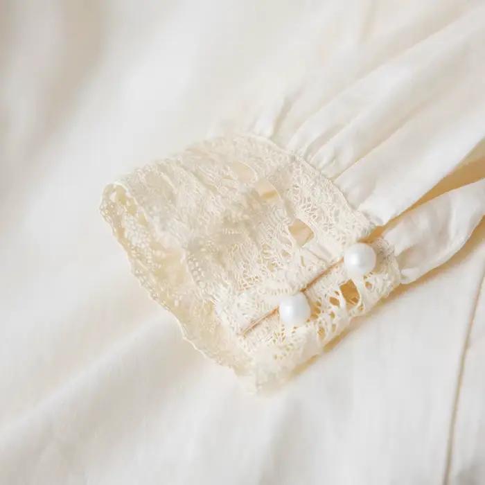 Chemise de nuit à manches courtes et longues pour femmes, robe de maison douce et simple pour filles, blanc clair de lune, mignon, doux, à la mode, été
