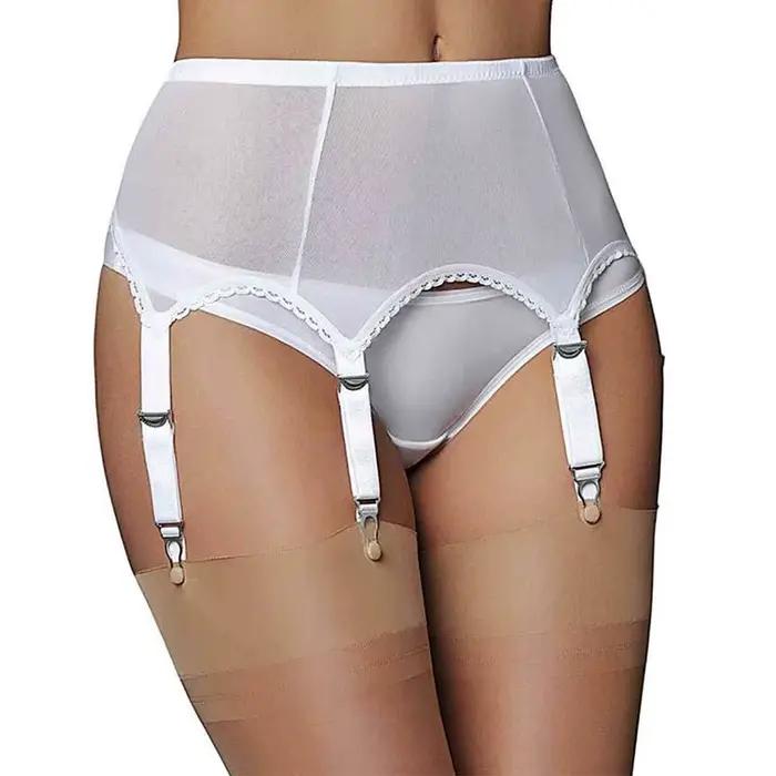 Sexy femmes Vintage taille haute porte-jarretelles maille porte-jarretelles sangles porte-jarretelles cuisse jarretière Bondage Lingerie porte-jarretelles