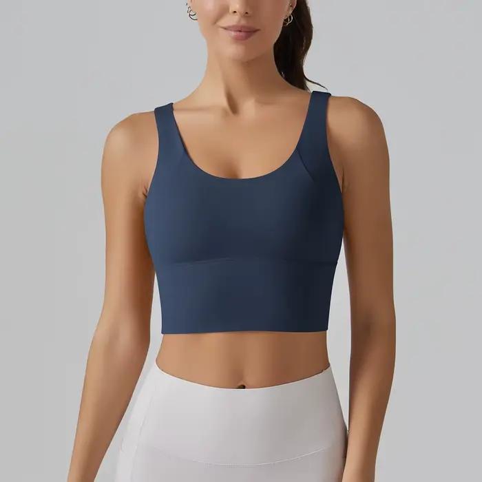 Soutien-gorge de Yoga sous-vêtements femmes été soutien-gorge antichoc beau dos sport course vêtements chauds formation Fitness Yoga débardeur soutien-gorge