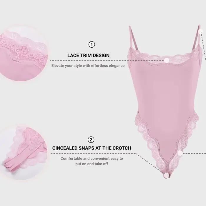 Dámske čipkované body, jednofarebné