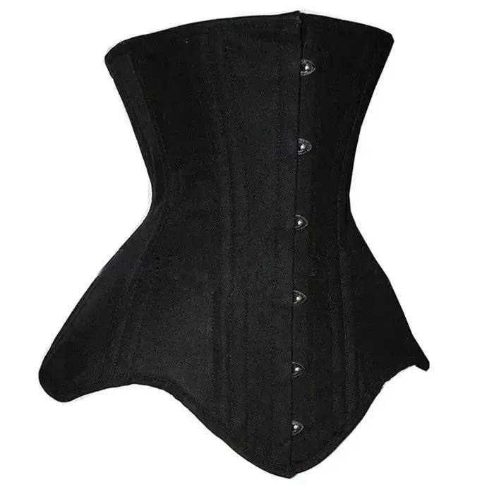 Corset sous le buste 18 spirale acier désossé corps Shaper femme Sexy taille contrôle Long torse taille Cincher Corselet haut