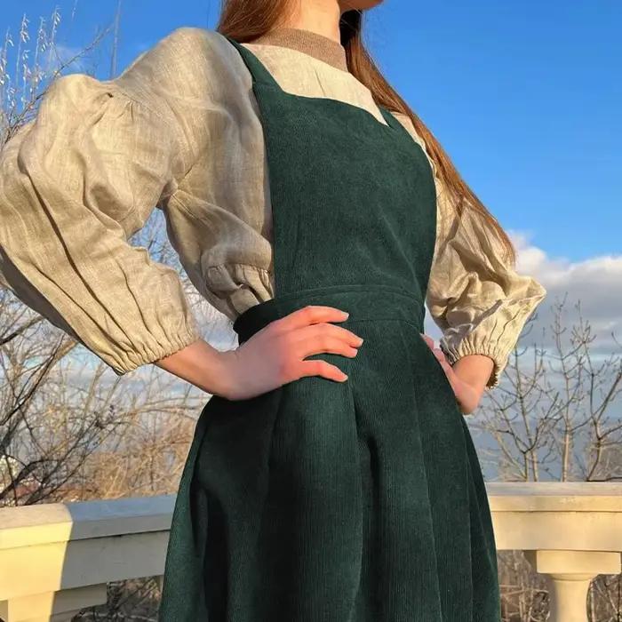 Dámske manšestrové šaty