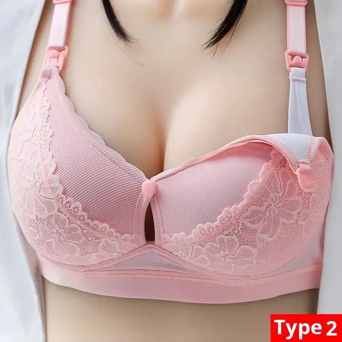 Soutien-gorge Push Up pour femmes, empêche l'affaissement, sans fil, sous-vêtements respirants, Bralette détachable, brassière froncée sans fil