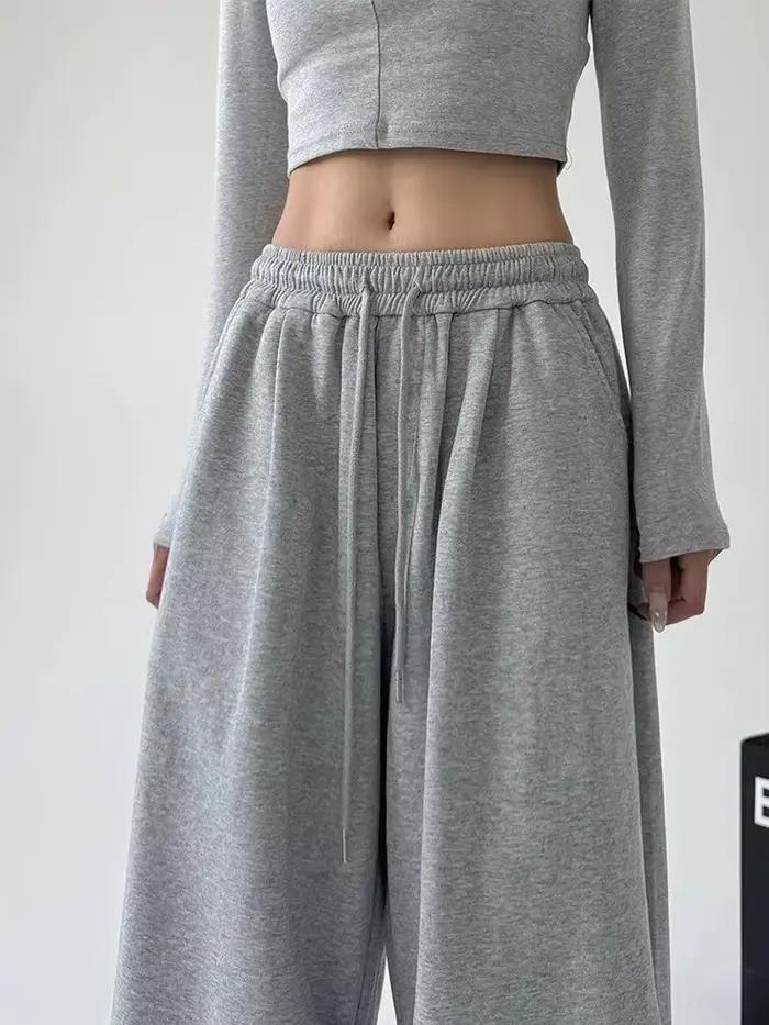 Dámske Y2K Harajuku široké nohavice na voľný čas