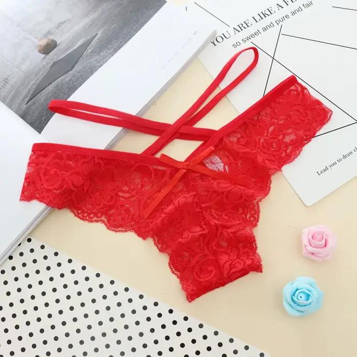 Sexy dames dentelle culottes sous-vêtements femmes string Sexy femme dentelle Lingerie tangas slips culotte transparente tongs caleçons