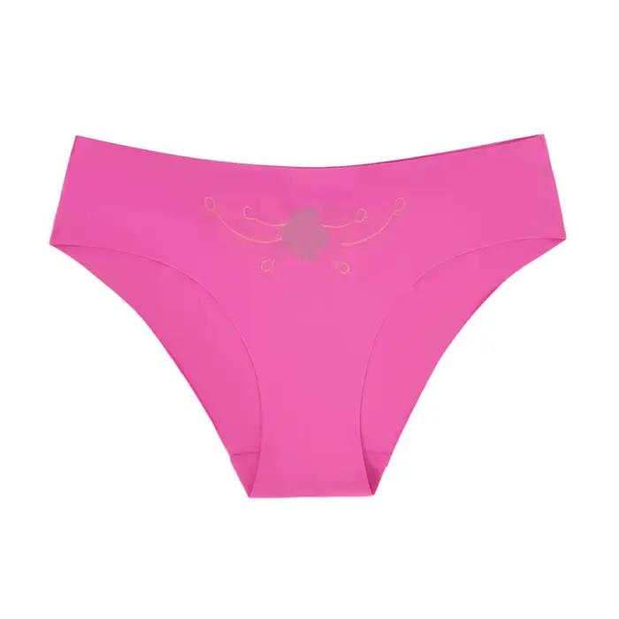 Sous-vêtements Ultra-fins sans couture, culotte Invisible pour femmes, slip Sexy en soie glacée, taille basse, respirant, extensible, doux, 5 pièces