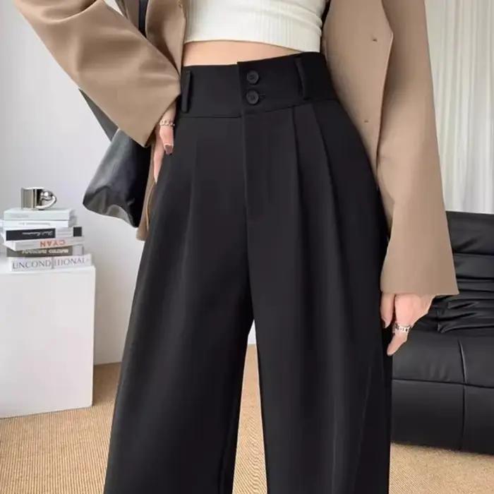 Elegantné nohavice so širokými nohavicami pre ženy