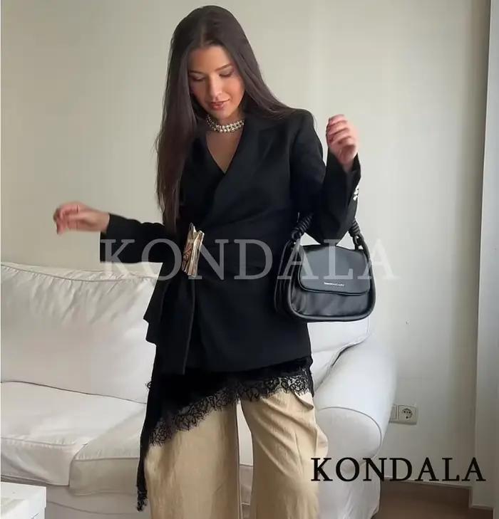 Elegantné sako KONDALA pre ženy s opaskom a sponou