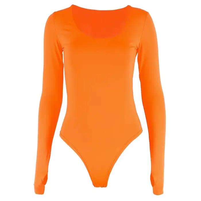 Neónovo oranžové body pre ženy