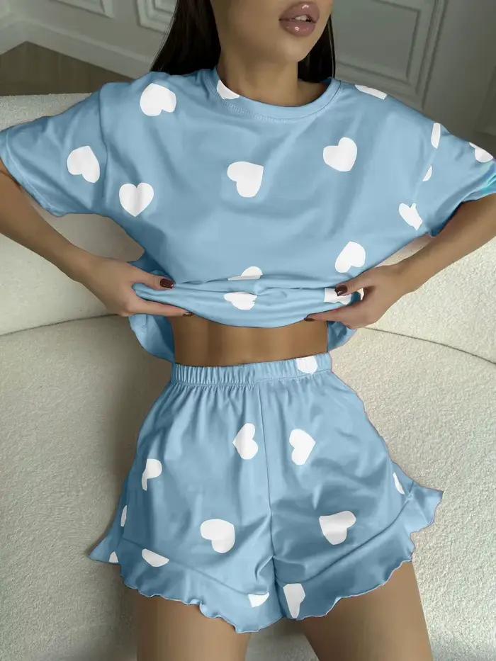 Ensemble de pyjama pour femme, pyjamas d'été pour femme, vêtements de nuit pour femme, ensembles assortis pour femme, pyjamas pour femme
