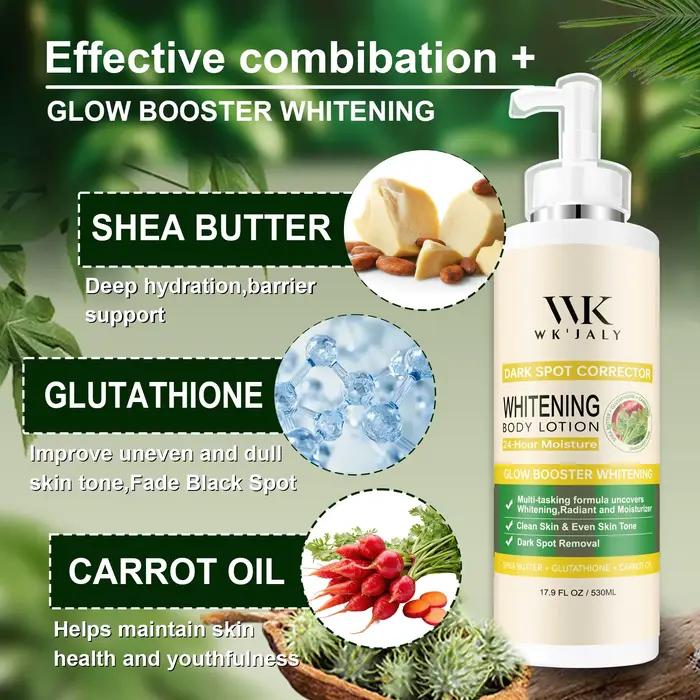 WK JALY Zosvetľujúce telové mlieko Glow Booster s glutatiónom