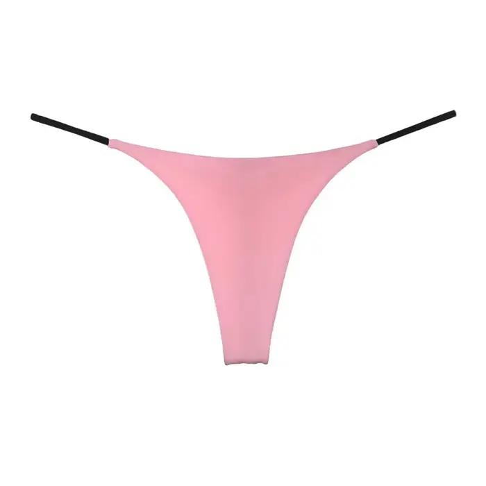 Sexy t-back string tanga nízky pás Dámska spodná bielizeň pohodlný vysoký strih slipy