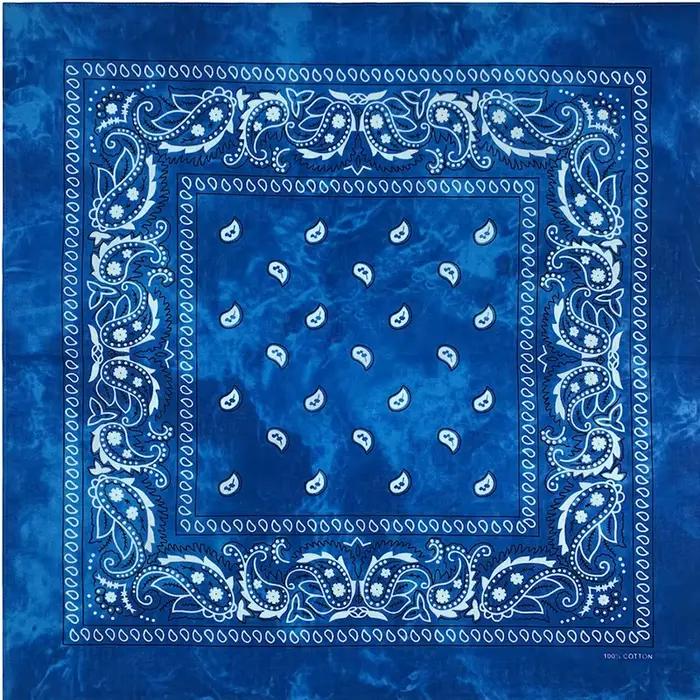 Nový dizajn kravata farbenie kešu Paisley Hip Hop 100% bavlna štvorec Bandana šál unisex čelenka darčeky pre mužov