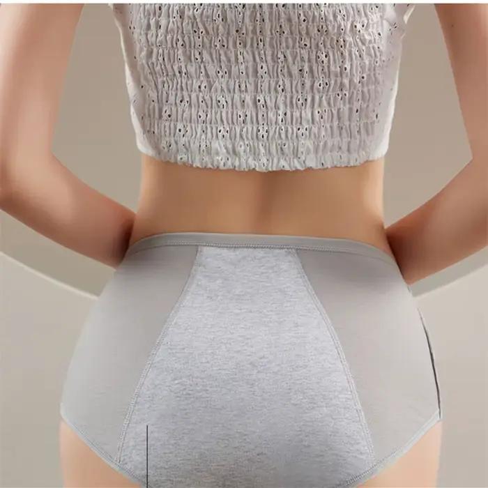 Culotte menstruelle haute taille en coton pour femmes protection anti-fuite variété de couleurs confortable usage quotidien et cadeau spécial