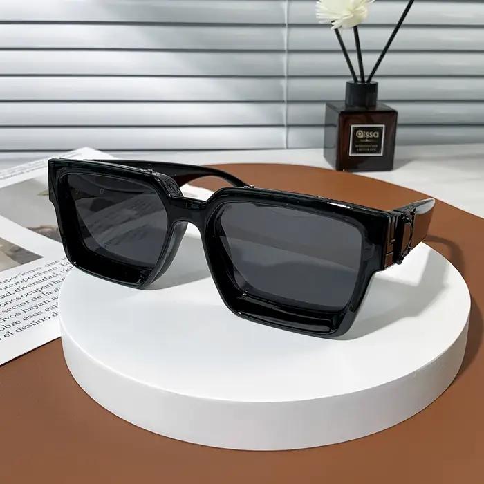 Ruiao Retro Black Millionaire Shades 2026 Luxusné slnečné okuliare pre mužov
