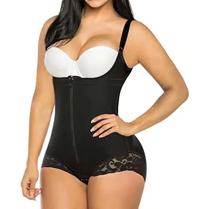 Shapewear colombien Abdomen haute Compression femmes Double Compression vêtement bretelles réglables sablier Figure ceinture